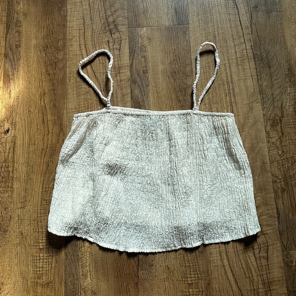 LULU’S White Cropped Tank - Picture 2 of 3